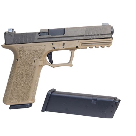 TSS CUSTOM P80 COMPLETE PISTOL – PFS9 -G17- FDE OPTICS ready – Texas Shooter's Supply