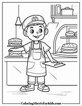 Restaurant Coloring Pages Free Downloads  Sheets For Kids sketch template