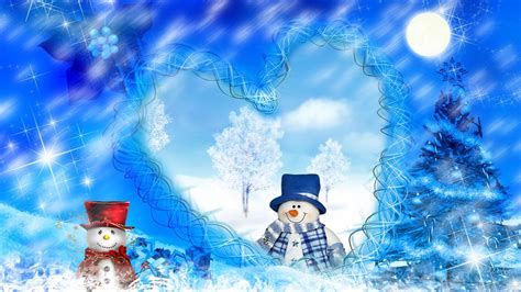 Snowmans Christmas Dreams HD desktop wallpaper : Widescreen : High Definition : Fullscreen