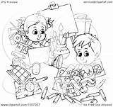 Free clip Art For coloring Royalty Illustration Of A  sketch template