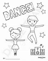 Coloring Rumba Dance Dancing Pages Irish Jazz Tap Da Colorare Disegno  sketch template
