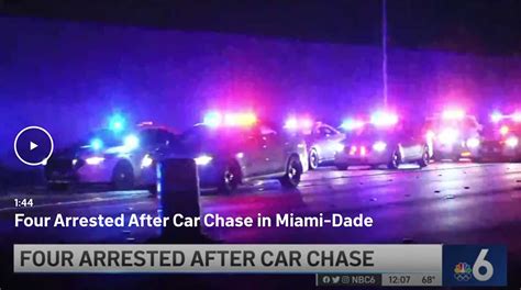 Video: FHP Car Chase Concludes with 4 Men Arrested in Miami-Dade ...