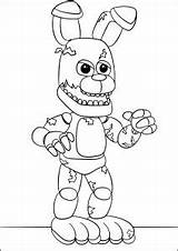 Printable Bonnie Easy Coloring Pages For Kids sketch template