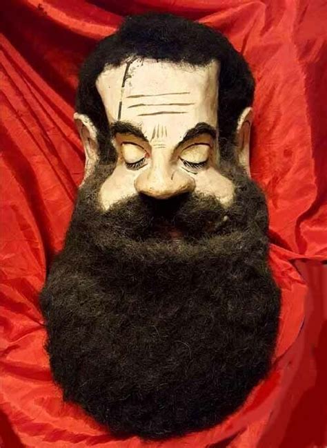 Details about RARE Antique ODD FELLOWS Finest RITUAL GOLIATH HEAD! 1880s Great OCCULT FOLK ART ...