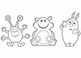Three Cute Monsters coloring Page  Download Print Or Color Online For sketch template