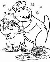 Barney And Friends Coloring Pages sketch template