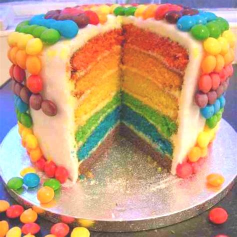 skittles cake that me and my boyfriend made ... Taste the rainbow! | Desserts, Cake, Cake desserts