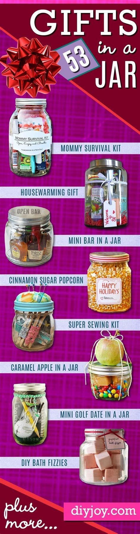 Best Homemade DIY Gifts in A Jar | Best Mason Jar Cookie Mixes and Recipes, Alcohol Mixers | Fun ...