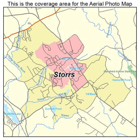 Aerial Photography Map of Storrs, CT Connecticut