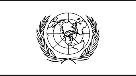 How to draw united nations symbol step by step - YouTube