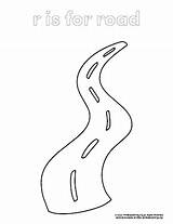 Road Coloring Page  PrimaryLearningOrg sketch template