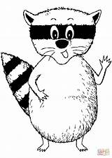 Cartoon Raccoon coloring Page  Free Printable Coloring Pages sketch template