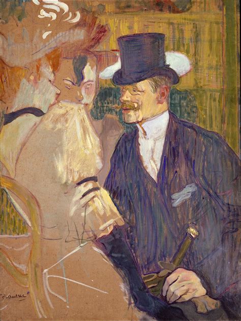 Henri de Toulouse-Lautrec | The Englishman (William Tom Warrener, 1861–1934) at the Moulin Rouge ...