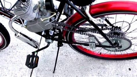 80cc Motorized Bike Kit - YouTube