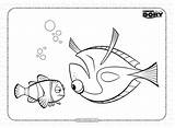 Finding Dory And Marlin Coloring Pages sketch template