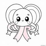 Cute Pink Ribbon Coloring Page 8271 6595 sketch template