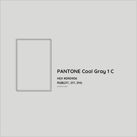 About PANTONE Cool Gray 1 C Color - Color codes, similar colors and ...