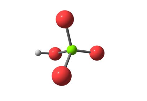 Perchloric acid molecular structure isolated on white | POLARIS ...