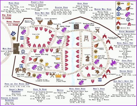 A map and schedule of our daily... - Brevard Renaissance Fair