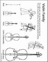 String Instrument Coloring Pages  Families Family coloring sketch template