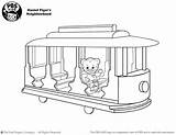 Daniel Tiger Trolley Coloring Page Pages sketch template