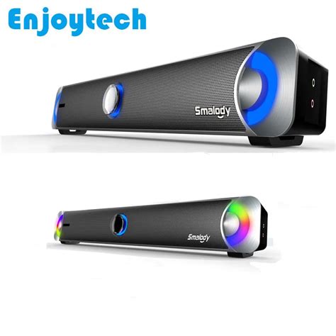 Mini Sound Bar Subwoofer with LED Flash Light for TV Ipad Laptop ...