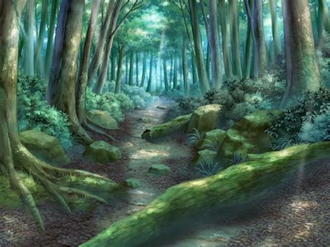 Anime Landscape: Green forest path (Anime Background) | Paisajes, Paisajes anime, Hermosos paisajes