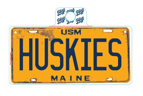 USM Maine License Plate Decal | University Store at USM