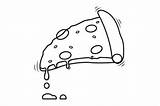 Pizza Slice Coloring Pages sketch template