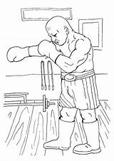 Boxing Coloring Pages Printable sketch template