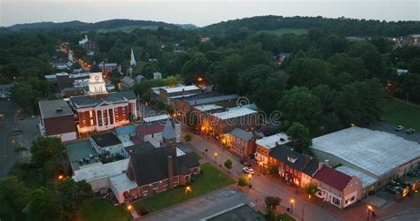 Small Town America Architecture at Night. Jonesborough, Oldest Town in ...