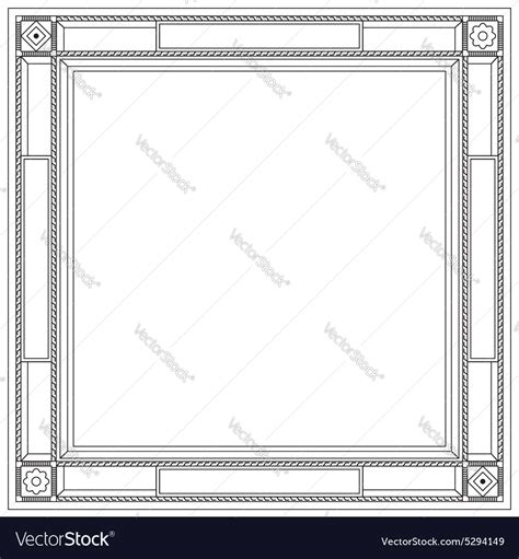 Retro frame Royalty Free Vector Image - VectorStock