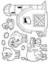 Boerderij Kleurplaat Boerderijdieren Coloring Vrienden Dieren Lente  sketch template