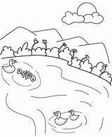 Lake And Boat Coloring Page  Free Printable Pages For Kids sketch template