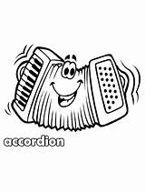 Accordion coloring Pages sketch template