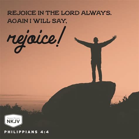 Rejoice in the Lord always. Again I will say, rejoice! | Bible verses, Nkjv, Philippians