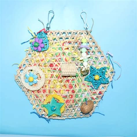 Bird Toys Shredded Paper Toys Parrot Chewing Climbing Net - Temu