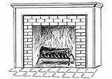 Coloring Page fireplace  Free Printables Img 18916 sketch template