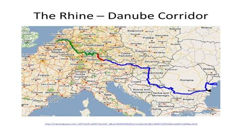 Rhine Danube River Map