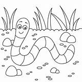 Smiling Worm coloring Page  Download Print Or Color Online For Free sketch template