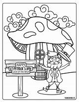 6 Printable Whimsical St Patricks Day coloring Pages For Kids sketch template