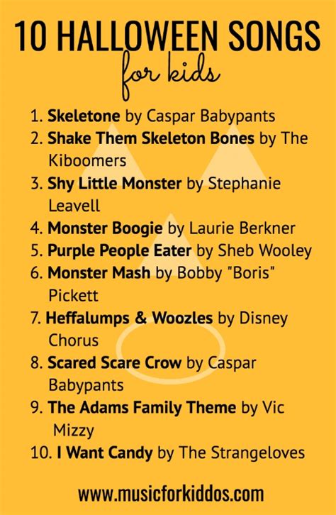 10 Halloween Songs for Kids — Music for Kiddos