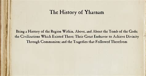 The History of Yharnam- Lore Compomendium : bloodborne