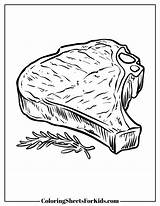 Steak Coloring Pages Free Printable PDF  Sheets For Kids sketch template