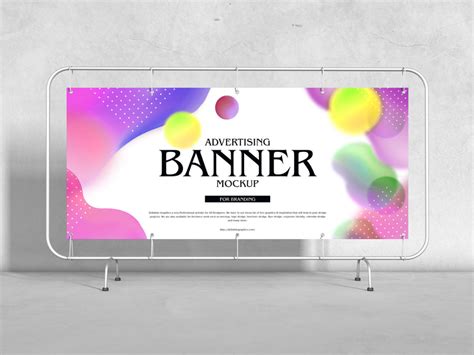 Free Advertising Floor Stand Banner Mockup Design - Mockup Planet ...