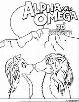 Kids N Fun Com Coloring Page Alpha And Omega sketch template