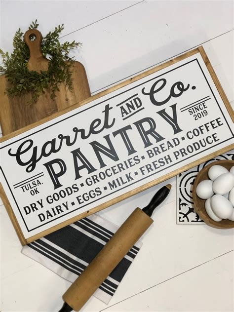 Pantry Sign Personalized Pantry Signs Farmhouse Kitchen | Etsy