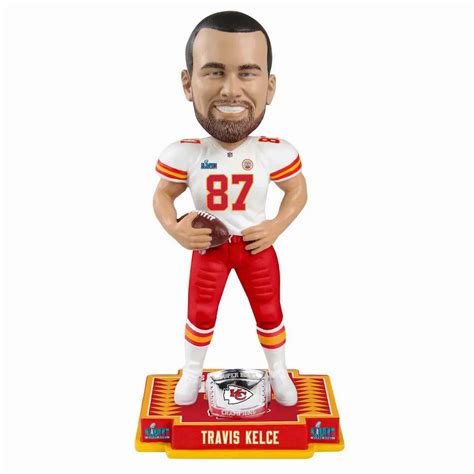 Travis Kelce Super Bowl LVII Champions Ring Bobblehead - SWIT Sports