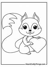 Squirrel Coloring Pages For Toddlers sketch template