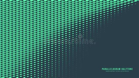 Parallelogram Halftone Dynamic Smooth Curve Border Eye Catching Abstraction Stock Vector ...